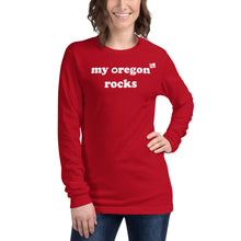Load image into Gallery viewer, My Oregon Rocks - Women’s Long-Sleeved Tee - 8 Color Choices
