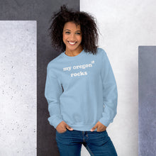 Load image into Gallery viewer, My Oregon Rocks - Women's Crew Neck Sweatshirt - 10 Color Choices