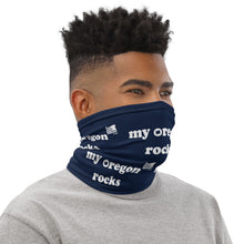 Load image into Gallery viewer, My Oregon Rocks - Versatile Neck Gaiter (Face Covering / Neck Warmer / Headband / Beanie / Hairband / Wristband) - Navy