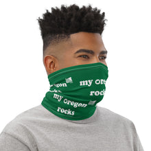 Load image into Gallery viewer, My Oregon Rocks - Versatile Neck Gaiter (Face Covering / Neck Warmer / Headband / Beanie / Hairband / Wristband) - Green