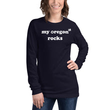 Load image into Gallery viewer, My Oregon Rocks - Women’s Long-Sleeved Tee - 8 Color Choices