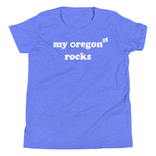 Load image into Gallery viewer, My Oregon Rocks - Girl’s Short-Sleeved Tee - 11 Color Choices