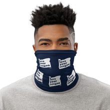 Load image into Gallery viewer, Love Your Oregon - Versatile Neck Gaiter (Face Covering / Neck Warmer / Headband / Beanie / Hairband / Wristband) - Navy
