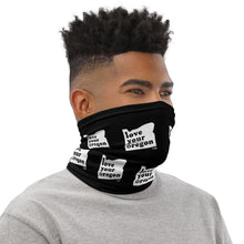 Load image into Gallery viewer, Love Your Oregon - Versatile Neck Gaiter (Face Covering / Neck Warmer / Headband / Beanie / Hairband / Wristband) - Black