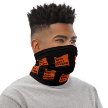 Load image into Gallery viewer, Love Your Oregon - Versatile Neck Gaiter (Face Covering / Neck Warmer / Headband / Beanie / Hairband / Wristband) - OSU Beavers Colors