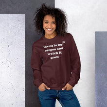 Load image into Gallery viewer, Invest In My Oregon And Watch It Grow - Women's Crew Neck Sweatshirt - 4 Color Choices
