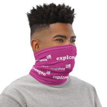 Load image into Gallery viewer, Exploregon - Versatile Neck Gaiter (Face Covering / Neck Warmer / Headband / Beanie / Hairband / Wristband) - Fuchsia