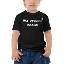 Load image into Gallery viewer, My Oregon Rocks - Toddler Girl's Short-Sleeved Tee - 4 Color Choices