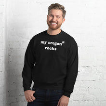 Load image into Gallery viewer, My Oregon Rocks - Men's Crew Neck Sweatshirt - 10 Color Choices