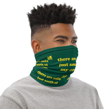 Load image into Gallery viewer, There Are Nuts Just South Of My Oregon - Versatile Neck Gaiter (Face Covering / Neck Warmer / Headband / Beanie / Hairband / Wristband) - U of O Ducks Colors
