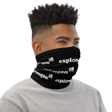 Load image into Gallery viewer, Exploregon - Versatile Neck Gaiter (Face Covering / Neck Warmer / Headband / Beanie / Hairband / Wristband) - Black