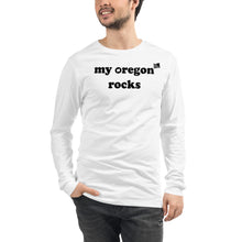 Load image into Gallery viewer, My Oregon Rocks - Men’s Long-Sleeved Tee - 8 Color Choices