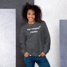 Load image into Gallery viewer, My Oregon Rocks - Women's Crew Neck Sweatshirt - 10 Color Choices