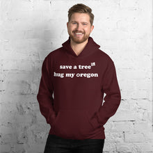 Load image into Gallery viewer, Save A Tree Hug My Oregon - Men's Hoodie Sweatshirt - 11 Color Choices
