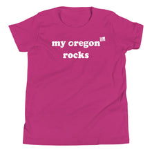 Load image into Gallery viewer, My Oregon Rocks - Girl’s Short-Sleeved Tee - 11 Color Choices