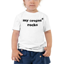 Load image into Gallery viewer, My Oregon Rocks - Toddler Girl's Short-Sleeved Tee - 4 Color Choices