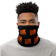 Load image into Gallery viewer, Love Your Oregon - Versatile Neck Gaiter (Face Covering / Neck Warmer / Headband / Beanie / Hairband / Wristband) - OSU Beavers Colors