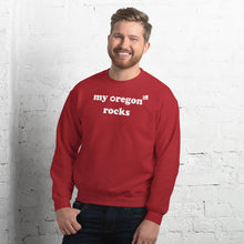 Load image into Gallery viewer, My Oregon Rocks - Men's Crew Neck Sweatshirt - 10 Color Choices