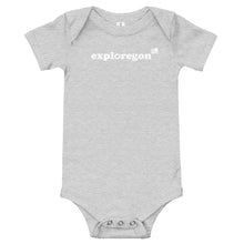 Load image into Gallery viewer, Exploregon - Baby Short-Sleeved One Piece - 6 Color Choices
