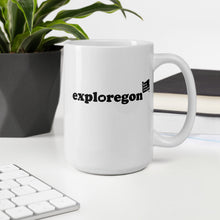 Load image into Gallery viewer, Exploregon - 15oz Mug - White - Printed On Both Sides

