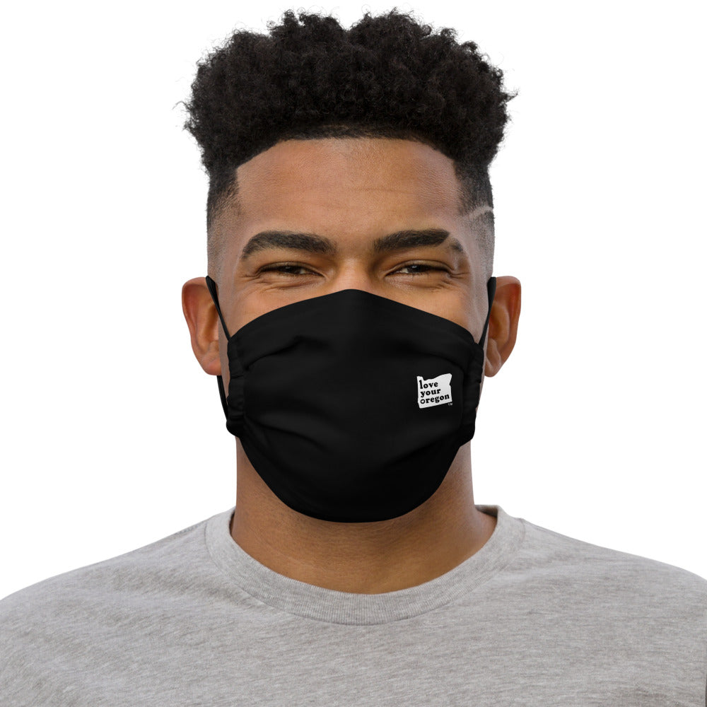 Love Your Oregon - Face Mask - Black