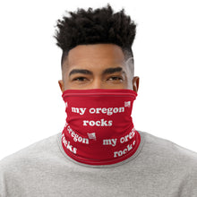 Load image into Gallery viewer, My Oregon Rocks - Versatile Neck Gaiter (Face Covering / Neck Warmer / Headband  / Beanie / Hairband / Wristband) - Red
