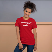 Load image into Gallery viewer, My Oregon Rocks - Women&#39;s Short-Sleeved Tee - 9 Color Choices
