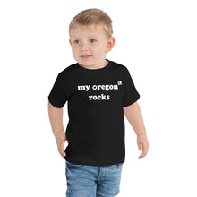 Load image into Gallery viewer, My Oregon Rocks - Toddler Boy’s Short-Sleeved Tee - 4 Color Choices
