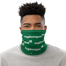 Load image into Gallery viewer, Exploregon - Versatile Neck Gaiter (Face Covering / Neck Warmer / Headband  / Beanie / Hairband / Wristband) - Green
