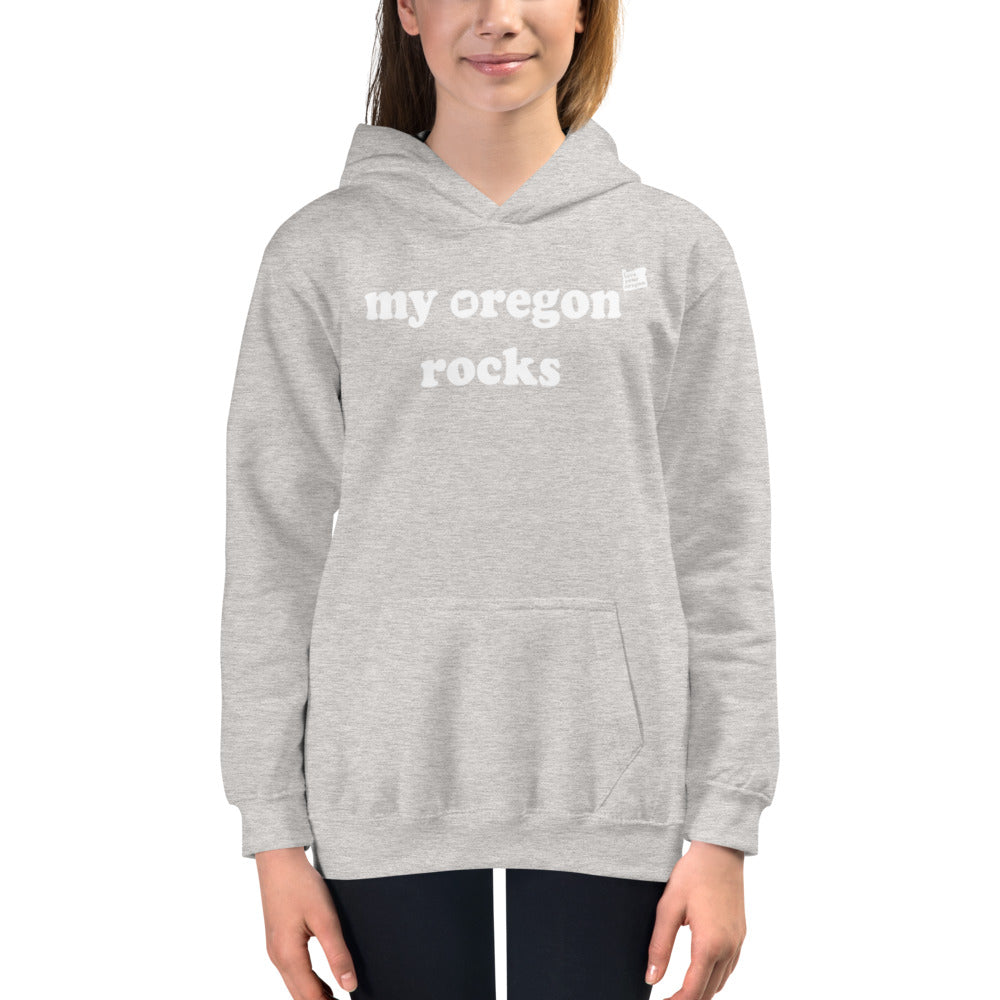 My Oregon Rocks - Girl’s Hoodie Sweatshirt - 4 Color Choices