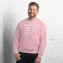 Load image into Gallery viewer, Invest In My Oregon And Watch It Grow - Men&#39;s Crew Neck Sweatshirt - 10 Color Choices
