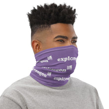 Load image into Gallery viewer, Exploregon - Versatile Neck Gaiter (Face Covering / Neck Warmer / Headband  / Beanie / Hairband / Wristband) - Purple
