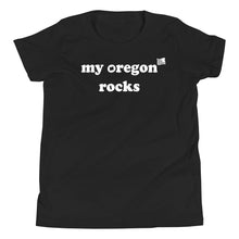 Load image into Gallery viewer, My Oregon Rocks - Girl’s Short-Sleeved Tee - 11 Color Choices
