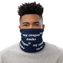 Load image into Gallery viewer, My Oregon Rocks - Versatile Neck Gaiter (Face Covering / Neck Warmer / Headband  / Beanie / Hairband / Wristband) - Navy
