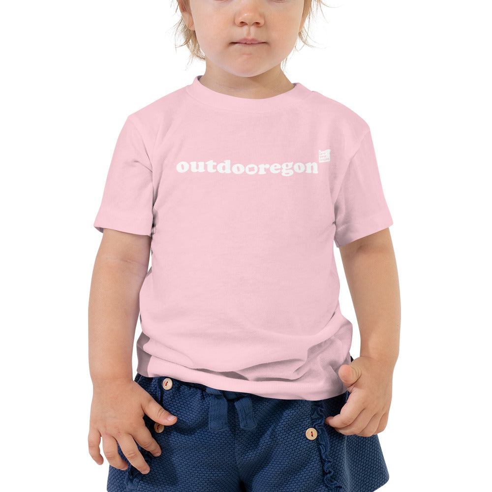 Outdooregon - Toddler Girl's Short-Sleeved Tee - 4 Color Choices