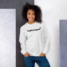 Load image into Gallery viewer, Exploregon - Women&#39;s Crew Neck Sweatshirt - 10 Color Choices
