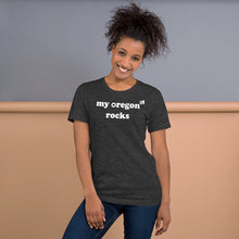 Load image into Gallery viewer, My Oregon Rocks - Women&#39;s Short-Sleeved Tee - 9 Color Choices
