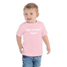 Load image into Gallery viewer, My Oregon Rocks - Toddler Boy’s Short-Sleeved Tee - 4 Color Choices
