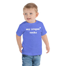 Load image into Gallery viewer, My Oregon Rocks - Toddler Boy’s Short-Sleeved Tee - 4 Color Choices
