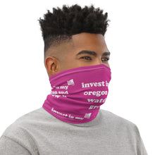 Load image into Gallery viewer, Invest In My Oregon And Watch It Grow - Versatile Neck Gaiter (Face Covering / Neck Warmer / Headband / Beanie / Hairband / Wristband) - Fuchsia
