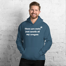 Load image into Gallery viewer, There Are Nuts Just South Of My Oregon - Men&#39;s Hoodie Sweatshirt - 11 Color Choices
