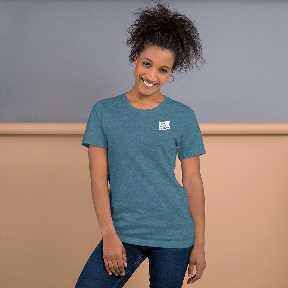 Love Your Oregon - Women's Short-Sleeved Tee - 9 Color Choices