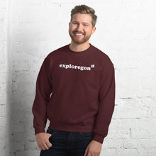 Load image into Gallery viewer, Exploregon - Men&#39;s Crew Neck Sweatshirt - 10 Color Choices
