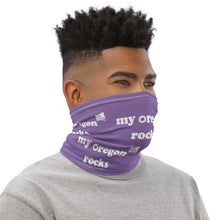 Load image into Gallery viewer, My Oregon Rocks - Versatile Neck Gaiter (Face Covering / Neck Warmer / Headband  / Beanie / Hairband / Wristband) - Purple
