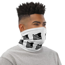 Load image into Gallery viewer, Love Your Oregon - Versatile Neck Gaiter (Face Covering / Neck Warmer / Headband  / Beanie / Hairband / Wristband) - White
