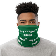 Load image into Gallery viewer, My Oregon Rocks - Versatile Neck Gaiter (Face Covering / Neck Warmer / Headband  / Beanie / Hairband / Wristband) - Green

